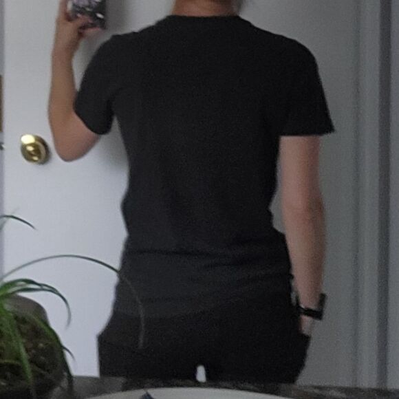 Kids Adidas Black Tee with White Logo 13-14 Yr - Picture 3 of 6